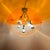 Mid-Century Modern Space Age Orange Sphere Pendant Lamp attributed to Raak Amsterdam For Sale - Image 12 of 12