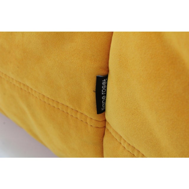 Yellow Togo 2-Seater Sofa by Michel Ducaroy for Ligne Roset, 2006 For Sale - Image 8 of 11