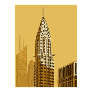 Chrysler Building Limited Edition Print on Entrada Rag by Marz Junior For Sale
