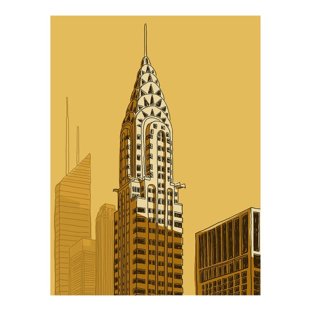 Chrysler Building Limited Edition Print on Entrada Rag by Marz Junior For Sale