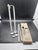 Vintage Molca Tiny Pillars and Candleholders (Set)...4 candles and 4 candleholders