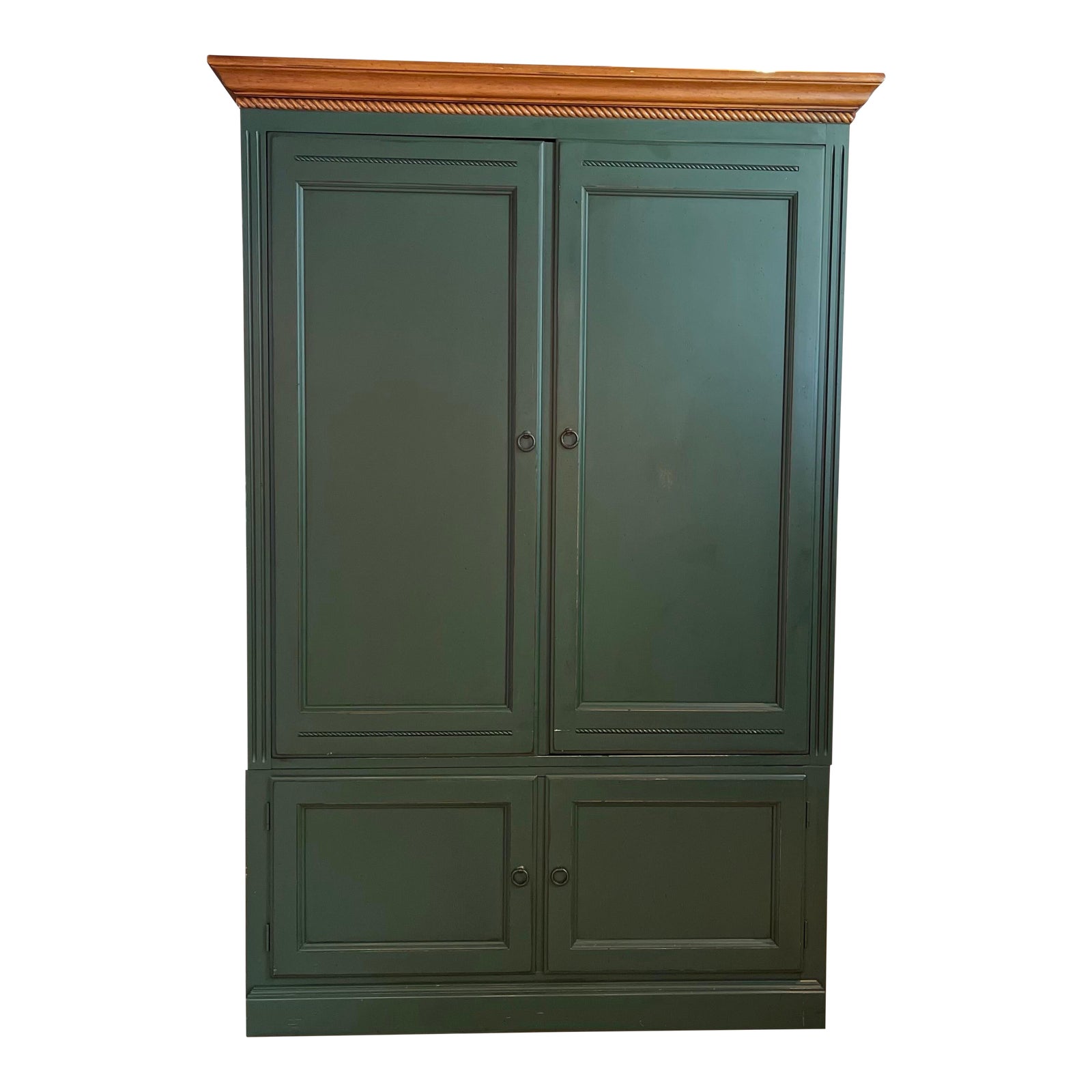 1990s Ethan Allen Country Crossings Tv Armoire Chairish