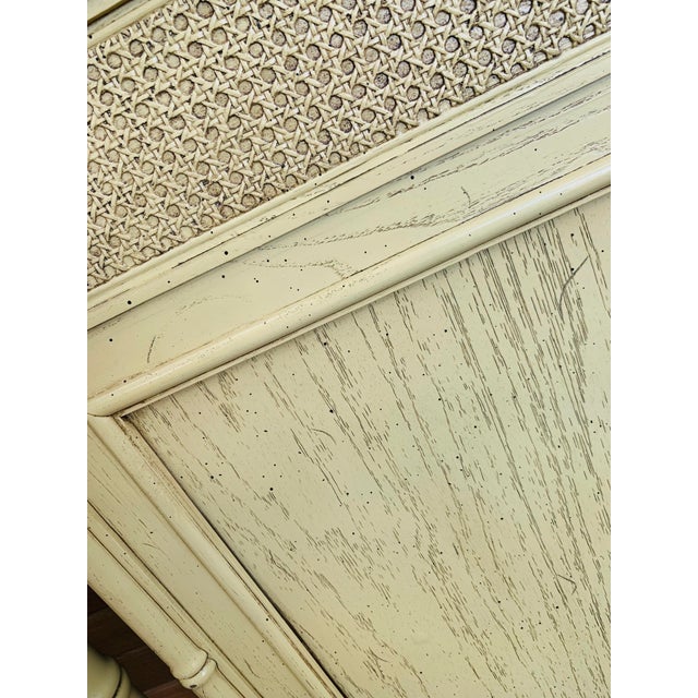 Wood Vintage 1970s Faux Bamboo Chinoiserie ‘Henry Link Bali Hai’ King Headboard For Sale - Image 7 of 11