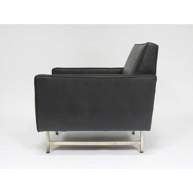 Black Paul McCobb Lounge Chair by Custom Craft for Directional For Sale - Image 8 of 9