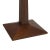 Wood Taper Table Lamp - Dark Walnut Wood Finish, White Linen Shade For Sale - Image 7 of 10