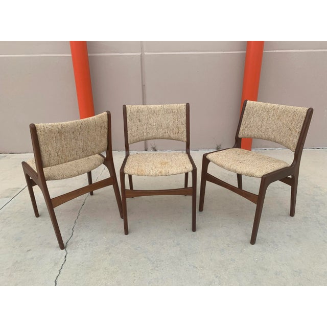 1970s D-scan Danish Modern Dining Chairs - Set of 3 For Sale - Image 5 of 10