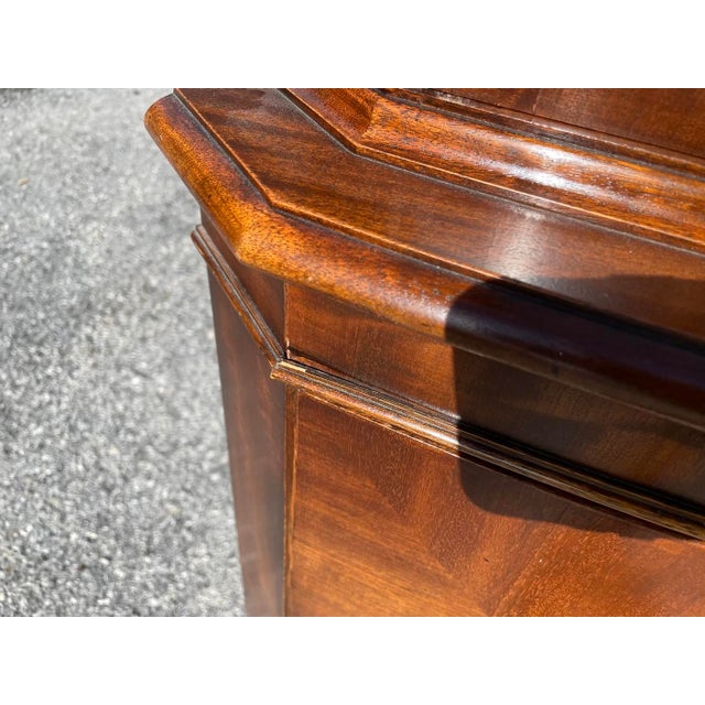 Mid 20th Century Vintage George III Style Mahogany Corner Cabinet For Sale - Image 5 of 12