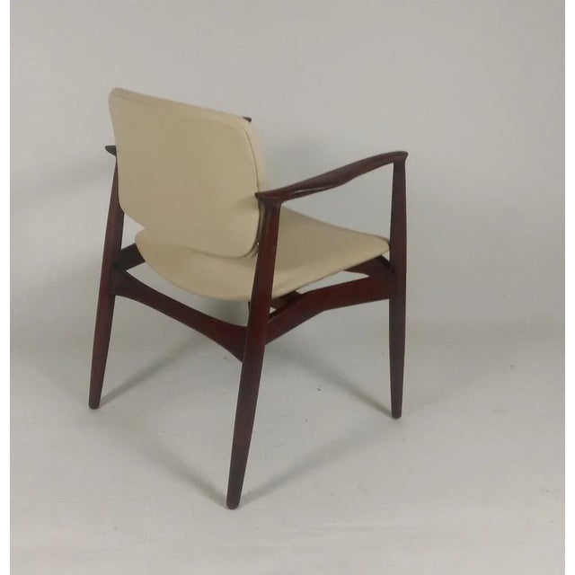 1960s Set of Model 67 Captains Chair in Teak by Erik Buck, Customizable Reupholstery, 1960s For Sale - Image 5 of 8