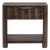 Fluted Coco Brown Wood Nightstand For Sale