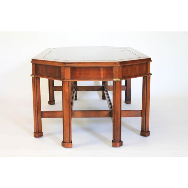 Asian Inspired Wood Coffee Table By Gordon S Furniture Chairish