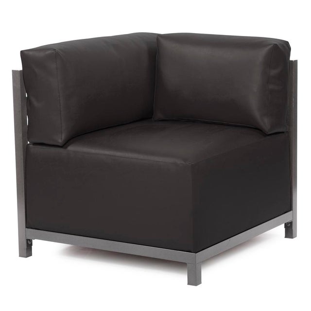 Industrial Axis Corner Chair Atlantis Black Titanium Frame For Sale - Image 3 of 7