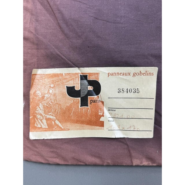 Large 20th Century Wall Tapestry in the style of Gobelins For Sale - Image 6 of 13