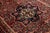 Red Vintage Hamadan Hand-Knotted Wool Rug With Geometric Medallion – Red & Navy For Sale - Image 8 of 9