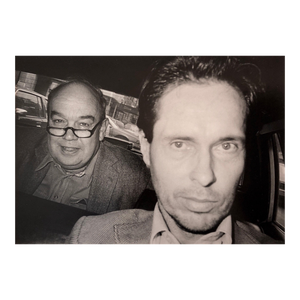 Ryan Weideman, NYC Cabbie and Fare Vintage Silver Gelatin Photo Black White Street Photograph, c.1990
