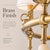 Aloadecor Warm Brass Chandelier With Fabric Shades and Alabaster Finials For Sale - Image 4 of 10