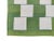 Handmade Cotton Vegetable Dyed Moss Green and White Striped Block Rug 8'x10' For Sale - Image 9 of 10