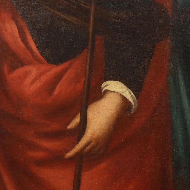 European School, Painting of Saint Ursula, Oil on Canvas For Sale - Image 7 of 11