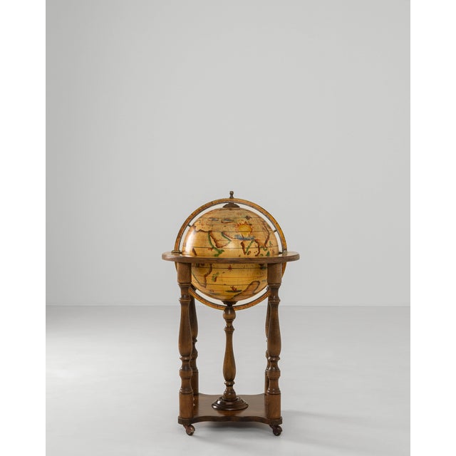 1970s French Baroque Style Globe Bar Cart With Wheels For Sale - Image 16 of 18
