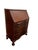 English Early 20th Century Colonial Revival Mahogany Slant-Front Secretary Desk With Serpentine Drawers, c.1910 For Sale - Image 3 of 12