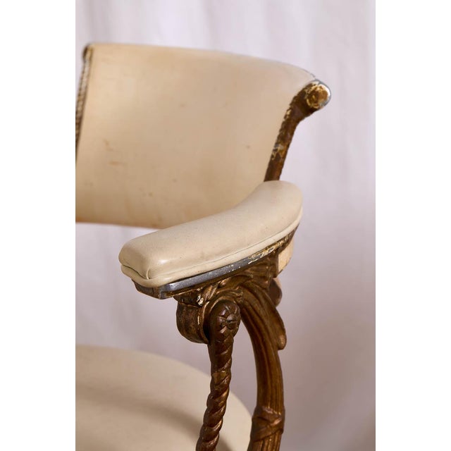 Mid 20th Century Pair of Rare Vintage Dorothy Draper Fairmont Hotel Crown Room Chairs For Sale - Image 5 of 9
