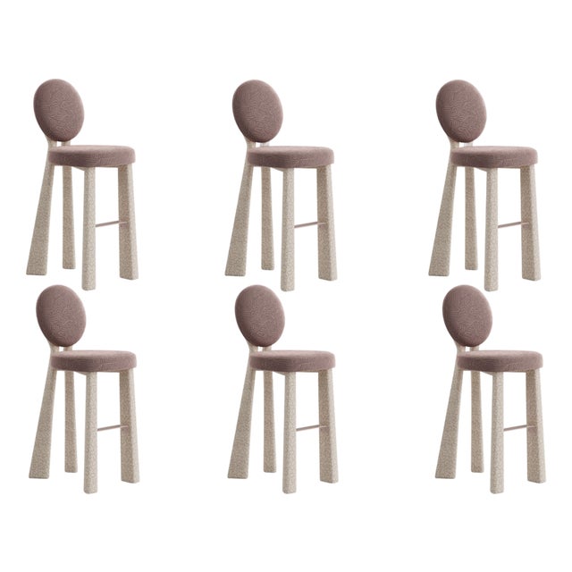 Mary II Bar Chairs by Ottiu, Set of 6 For Sale