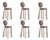 Mary II Bar Chairs by Ottiu, Set of 6 For Sale