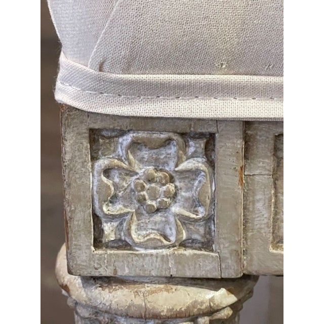 Pair of Swedish Gustavian Painted Side Chairs For Sale - Image 10 of 11