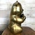 Vintage Mid-Century Brass Panda Bear Eating Bamboo Home Decor Heavy Statue For Sale In Minneapolis - Image 6 of 14