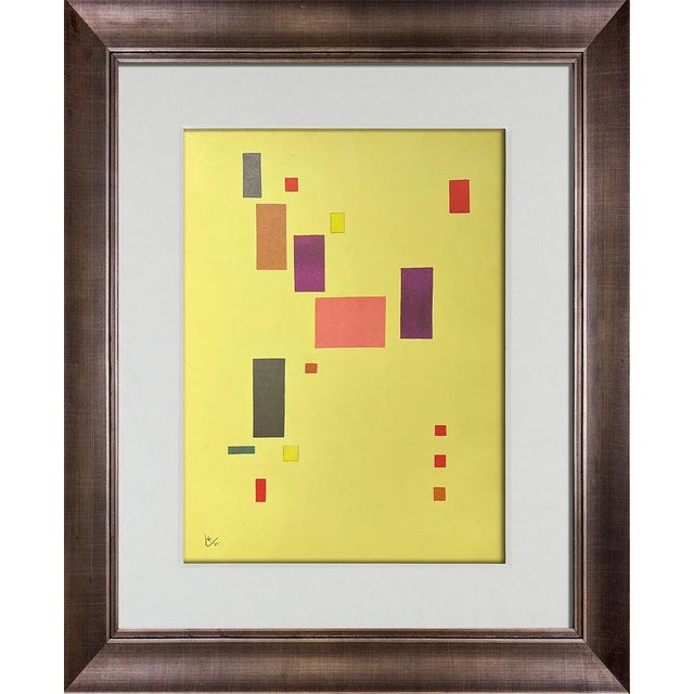 1950s Wassily Kandinsky Lithograph Limited Edition W/Frame Included For Sale - Image 5 of 5