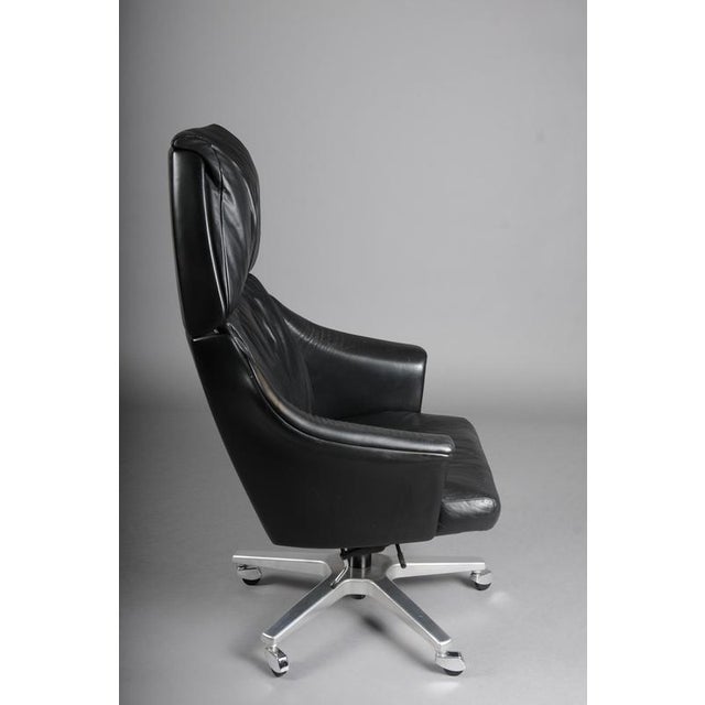 Black Vintage Executive Chair by Martin Stoll for Giroflex, Germany 1960s For Sale - Image 8 of 15