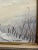 Vintage Impressionist Snowy Farm Landscape Framed Oil Painting For Sale In Philadelphia - Image 6 of 7