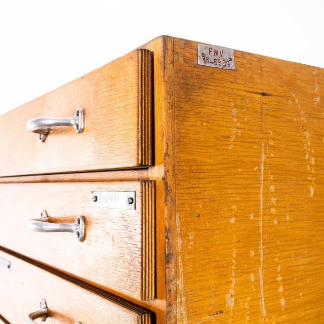 Tall Multi-Drawer Engineers Cabinet, 1950s For Sale - Image 10 of 12