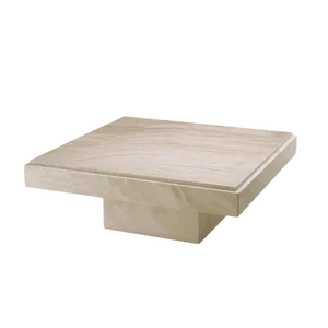 Travertine Coffee Table by Pacific Compagnie Collection