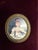 Textile Three Miniature Portraits Velvet Wall Plaque, Vintage For Sale - Image 7 of 12