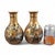 Japanese Satsuma Vases with Raised Gilt and Arhat Motifs, 1890-1910, Set of 2 For Sale - Image 6 of 15