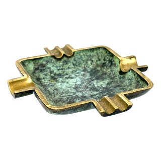 Vintage Austrian Brass Ashtray attributed to Franz Hagenauer, 1950s For Sale