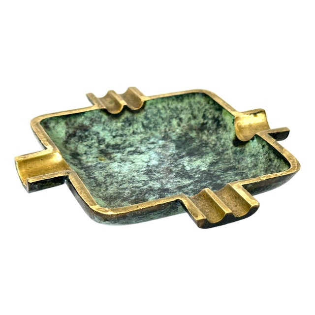 Vintage Austrian Brass Ashtray attributed to Franz Hagenauer, 1950s For Sale