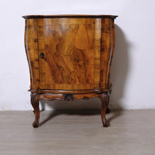 Small Mid-Century Baroque Style Bar Cabinet or Bedside Table, 1950s For Sale - Image 14 of 18