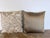 Pair of Custom White Pillows W/ Fern Botanical Design For Sale - Image 9 of 11