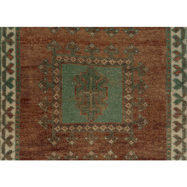 Turkish Mini Rug Oriental Hand Knotted Vintage Rug 1'7" x 3'1" #21296 For Sale - Image 4 of 8