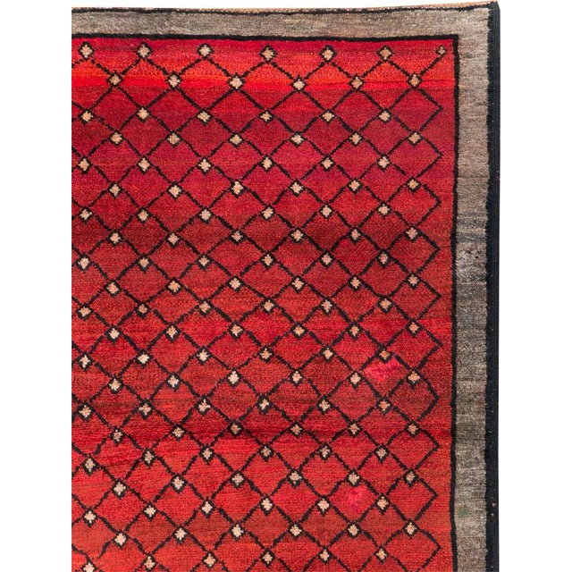 A vintage Turkish Anatolian room size carpet handmade during the mid-20th century. Measures: 8' 1" x 11' 2".