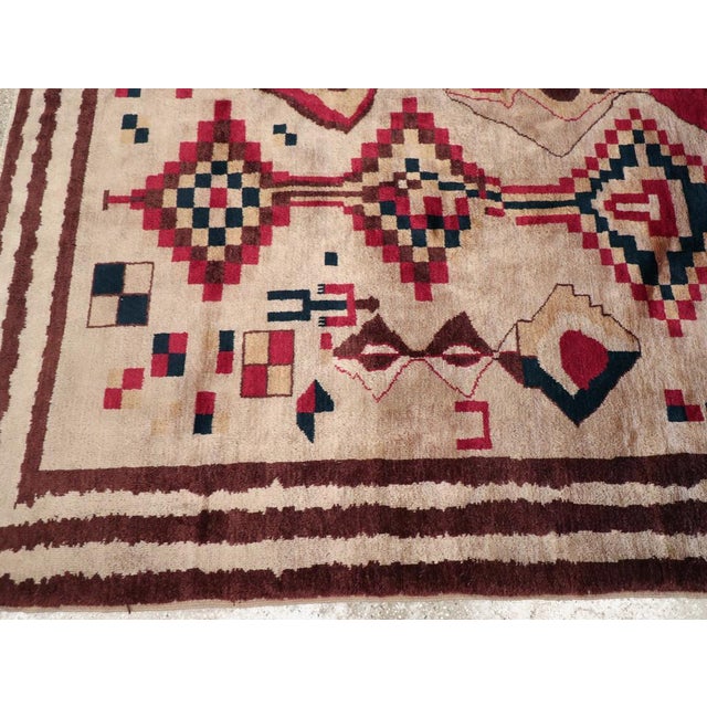 Mid 20th Century Galerie Shabab Collection Mid-20th Century Turkish Anatolian Tribal Accent Rug For Sale - Image 5 of 8
