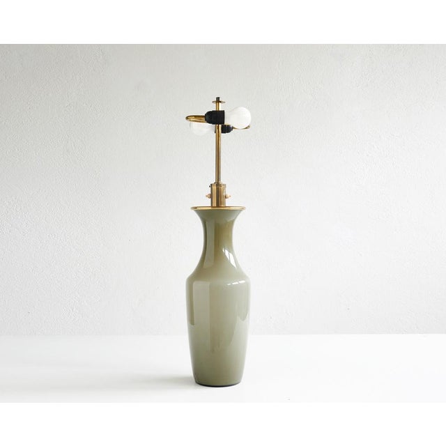 Large Table Lamp from Ed. Venini, 1960s, in Flawless conditions. Designed 1950 to 1959 This piece has an attribution mark,...