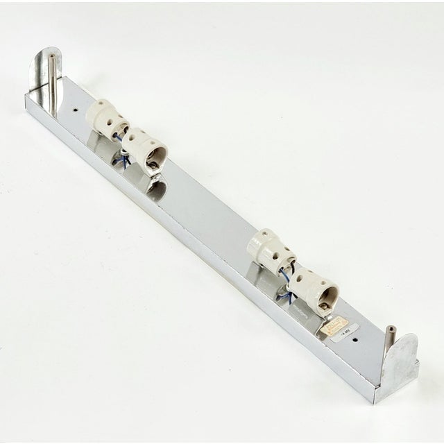 Silver Mid-Century Tubular Murano Glass Sconce from Hillebrand, Germany, 1970s For Sale - Image 8 of 11