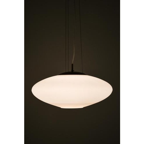 Pendant Lamp in Brass and Opaline Glass by Hans Bergström, 1950s For Sale - Image 3 of 6