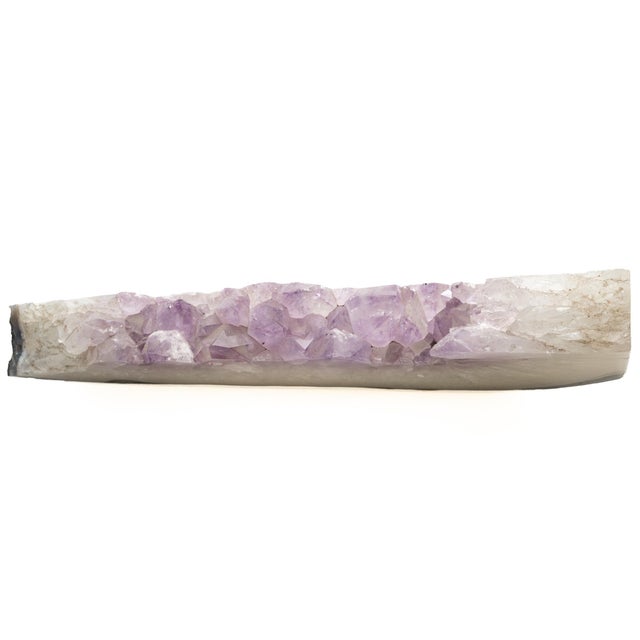 Organic Modern Quartz, Amethyst and Agate Tall Sculpture For Sale - Image 17 of 18