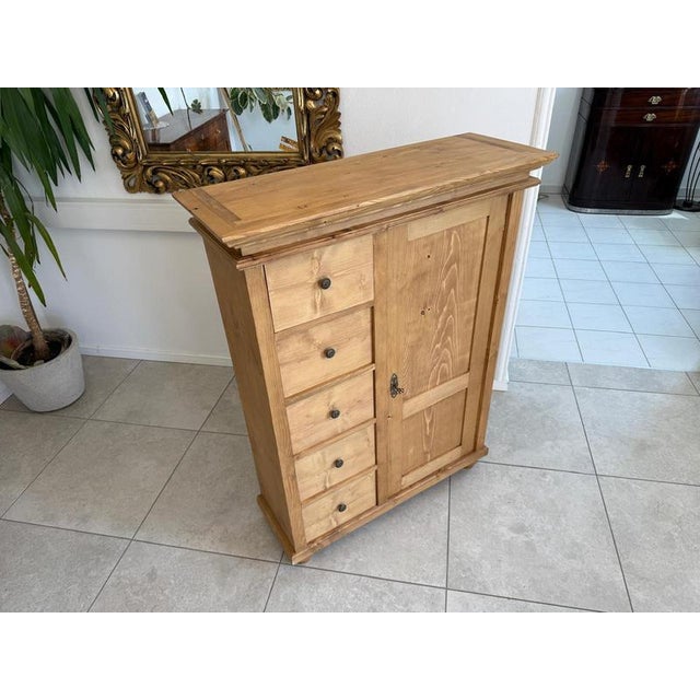 Rustic Farmhouse Pantry Cupboard For Sale - Image 4 of 8