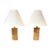 Mid 20th Century Mid Century Modern Gregory Van Pelt Cardboard and Wood Lamps, a Pair For Sale