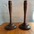 20th C. Pair of Mid-Century Modern Tall Turned Rosewood Candle Holders For Sale In New York - Image 6 of 9
