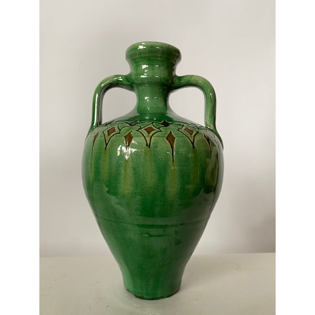 Vintage Green Vase by Góngora Urbedo For Sale - Image 11 of 13